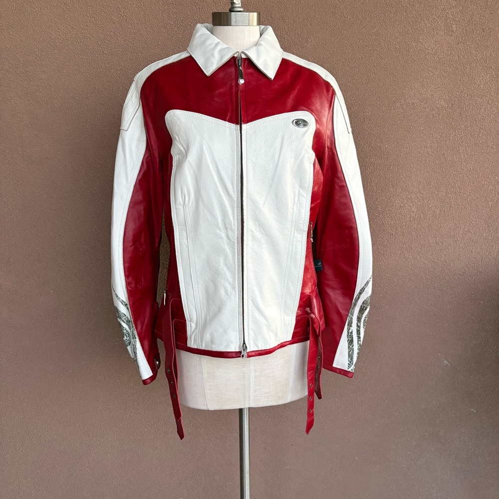 Vintage NWOT Hein Gericke Women’s Leather Motorcycle Jacket